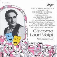 Non piangere Liù von Giacomo Lauri-Volpi