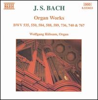 Bach: Organ Works von Wolfgang Rubsam