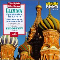 Alexander Glazunov: Symphonies Nos. 1, 2 & 4 von Vladimir Fedoseyev
