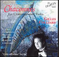 Chaconnes For Unaccompanied Violin von Various Artists