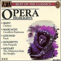 Opera Highlights von Various Artists