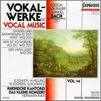 C.P.E. Bach: Vocal Music, Vol.14 von Various Artists