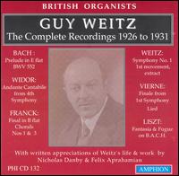 Guy Weitz, Organ Recorded 1926-1931 von Guy Weitz