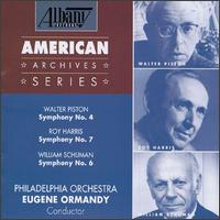 Piston: Symphony No4; Schuman: Symphony No6 von Various Artists