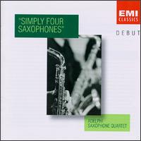 Simply Four Saxophones von Adelphi Saxophone Quartet