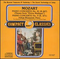Mozart: Piano Concertos Nos. 21 (Theme from "Elvira Madigan") & 9 von Felicja Blumental