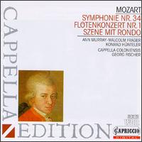 Mozart: Symphonie No. 34; Flötenkonzert No. 1; Szene mit Rondo von Cappella Coloniensis