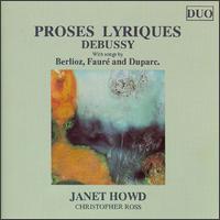 Janet Howd Sings Berlioz, Duparc, Faure and Debussy von Various Artists