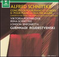 Alfred Schnittke: Concertos pour Piano et Cordes & pour piano a quatre mains von Gennady Rozhdestvensky