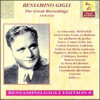 Gigli Recordings 1918-1930 von Beniamino Gigli