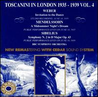 Toscanini Conducts Weber, Mendelssohn, Sibelius von Arturo Toscanini