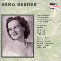 3 Song Recitals by Erna Berger von Erna Berger