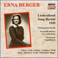 Erna Berger Sings Gluck, Lotti, Mozart... von Erna Berger