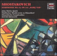 Shostakovich: Symphony 13 von Various Artists