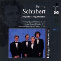 Schubert: Complete String Quartets, Vol. 7 von Leipziger Streichquartett