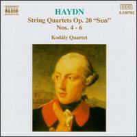 Haydn: String Quartets, Op. 20 "Sun" Nos. 4-6 von Kodaly Quartet