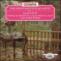 Glazunov: String Quartets Nos. 3, Op. 26 & No. 5, Op. 70 & other works von Shostakovich Quartet