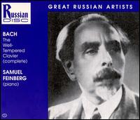 Bach: Well-Tempered Clavier von Samuel Feinberg