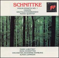 Alfred Schnittke: Violin Sonata No. 1; Canon; Gratulationsrondo; Piano Quintet von Elmar Lampson