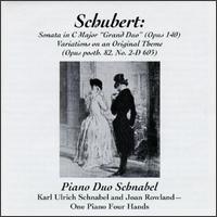 Schubert: Sonata in C major, Op. 140; Variations on an Original Theme, Op. 82/2 von Piano Duo Schnabel