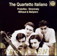 Quartetto Italiano Plays Prokofiev, Stravinsky, Milhaud & Malipiero von Quartetto Italiano