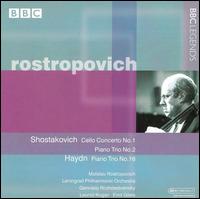 Shostakovich: Cello Concerto No. 1; Piano Trio No. 2; Haydn: Piano Trio No. 16 von Mstislav Rostropovich
