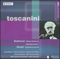Beethoven: Missa Solemnis; Symphony No. 5;  Mozart: Symphony No. 35 von Arturo Toscanini
