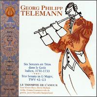 Telemann: Six Sonates en Trios dans le Goût Italien; Trio Sonata in G major von Triomphe de l'Amour