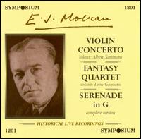 E. J. Moeran: Violin Concerto; Fantasy Quartet; Serenade in G von Various Artists
