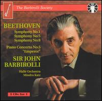 Beethoven: Symphonies Nos. 1, 5, 8: Piano Concerto No. 5 "Emperor" von John Barbirolli