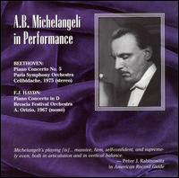 A. B. Michelangeli in Performance von Arturo Benedetti Michelangeli