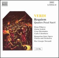 Verdi: Requiem; Quattro Pezzi Sacri von Pier Giorgio Morandi