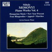 Mosonyi: PIANO WORKS Vol. 4 von Istvan Kassai