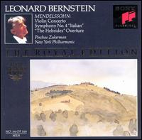 Mendelssohn: Concerto for violin in Em; Symphony No4 von Leonard Bernstein
