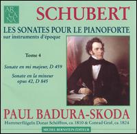 Schubert: Les Sonates pour le Pianoforte, Tome 4: D459 & D845 von Paul Badura-Skoda