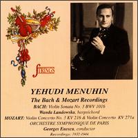 Yehudi Menuhin: The Bach & Mozart Recordings von Yehudi Menuhin