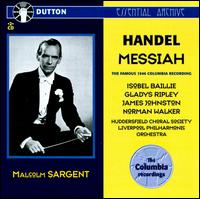 Handel: Messiah von Malcolm Sargent