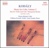 Kodály: Music for Cello, Volume 2 von Various Artists