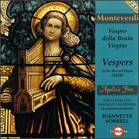 Monteverdi: Vespers of the Blessed Virgin von Claudio Monteverdi