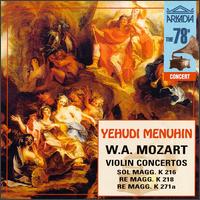 Mozart: Violin Concertos von Yehudi Menuhin