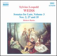 Sylvius Leopold Weiss: Sonatas for Lute, Vol. 3 von Robert Barto