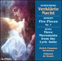 Arnold Schoenberg: Verklärte Nacht; Anton Webern: Five Pieces Op. 5; Alban Berg: Three Movements from the Lyric Suite von Edmond de Stoutz