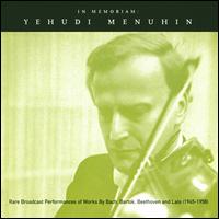 In Memorian: Yehudi Menuhin von Yehudi Menuhin