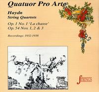 Haydn: String Quartets Op. 1 No. 1, Op. 54 Nos. 1-3 von Pro Arte String Quartet