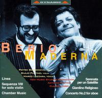 Luciano Berio: Linea; Sequenza VII for solo violin; Bruno Maderna: Serenata per un Satellite; Giardino Religioso von Various Artists