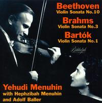 Menuhin Plays Beethoven, Brahms & Bartók von Yehudi Menuhin