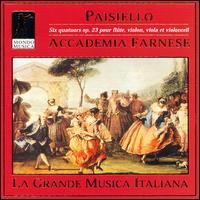 Giovanni Paisiello: 6 Quartets, Op. 23 for flute violin, viola & cello von Accademia Farnese