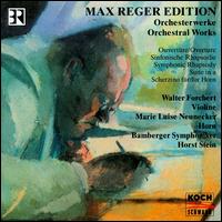 Reger: Orchestral Works von Various Artists