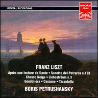 Franz Liszt: Après une lecture de Dante; Sonetto del Petrarca No. 123; Chasse Neige; Liebesträum No. 3; etc. von Boris Petrushansky