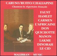 Caruso, Ruffo, Chaliapine:Chantent le répertoire fracçis von Various Artists